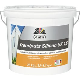   Düfa szilikonos vékonyvakolat TrendPutz Silicon SK1,5 mm  25 Kg - Fehér