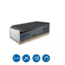   Gipszkarton Rigips Habito Hydro DFRIH1 terhelhető, ütésálló, tűzgátló, impregnált építőlemez