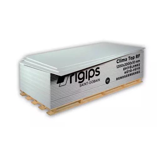 Gipszkarton hűtő-fűtő rendszerhez Rigips ClimaTop 10 mm
