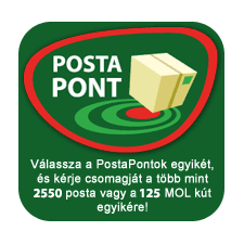 PostaPont (kérjük az átvevő PostaPont címét tüntesse fel a megrendeléskor)